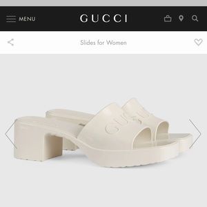Gucci women’s rubber slide sandal